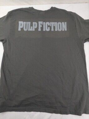 Pulp Fiction Men's Grey Slate Gray Short Sleeve Graphic Tee XL